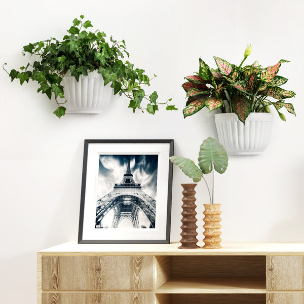 indoor plant wall art Resin Wall Hanging Planter Pots Vertical Garden Living Wall Mount Wind – Orimerc