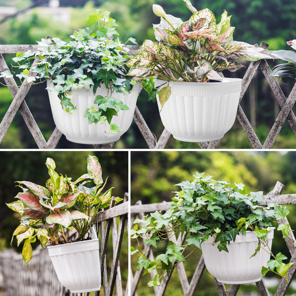 hanger pots for plants Resin Wall Hanging Planter Pots Vertical Garden Living Wall Mount Wind – Orimerc